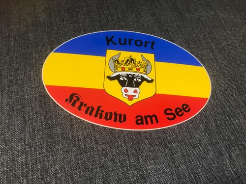 Aufkleber kurort krakow see - krakow, am